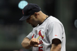 St Louis Cardinals v Milwaukee Brewers - Game Six  Milwaukee  WI - October 16: Albert Pujols