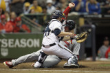 Cardinals v Milwaukee Brewers - G Six  Milwaukee  WI - Oct 16: Matt Holliday and Jonathan Lucroy