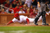 Milwaukee Brewers v St Louis Cardinals - Game Five  St Louis  MO - October 14: David Freese