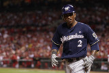 Milwaukee Brewers v St Louis Cardinals - Game Four  St Louis  MO - October 13: Nyjer Morgan