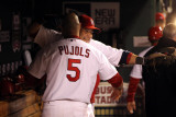 Texas Rangers v St Louis Cardinals  St Louis  MO - Oct 27: Albert Pujols and Yadier Molina