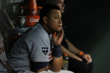 Detroit Tigers v Texas Rangers - Playoffs Game Six  Arlington  TX - October 15: Miguel Cabrera