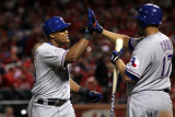 Texas Rangers v St Louis Cardinals  St Louis  MO - Oct 27: Adrian Beltre and Nelson Cruz