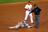 Rangers v Cardinals  St Louis  MO - Oct 27: Rafael Furcal  Greg Gibson and Mike Napoli