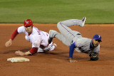 Texas Rangers v St Louis Cardinals  St Louis  MO - Oct 27: Elvis Andrus and Matt Holliday