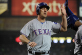 Texas Rangers v Detroit Tigers - Game Four  Detroit  MI - October 12: David Murphy and Elvis Andrus