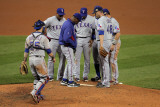 Texas Rangers v St Louis Cardinals  St Louis  MO - Oct 27: Colby Lewis and Ron Washington