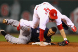 Milwaukee Brewers v Cardinals - G Five  St Louis  MO - Oct 14: Nick Punto and Carlos Gomez