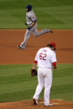 2011 G 6 - Texas Rangers v St Louis Cardinals  St Louis  MO - Oct 27: Nelson Cruz and Lance Lynn