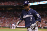 Milwaukee Brewers v St Louis Cardinals - Game Four  St Louis  MO - October 13: Nyjer Morgan