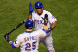 Texas Rangers v St Louis Cardinals  St Louis  MO - Oct 27: Adrian Beltre and Mike Napoli