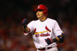Milwaukee Brewers v St Louis Cardinals - Game Five  St Louis  MO - October 14: Yadier Molina
