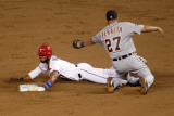 Detroit Tigers v Texas Rangers - Game Six  Arlington  TX - Oct 15: Elvis Andrus and Jhonny Peralta