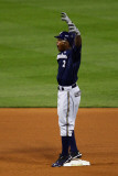 Milwaukee Brewers v St Louis Cardinals - Game Four  St Louis  MO - October 13: Nyjer Morgan