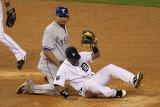 Texas Rangers v Detroit Tigers - Game Four  Detroit  MI - Oct 12: Nelson Cruz and Ramon Santiago