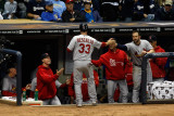 St Louis Cardinals v Milwaukee Brewers - Game Six  Milwaukee  WI - October 16: Daniel Descalso