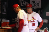 Brewers v St Louis Cardinals - G Three  St Louis  MO - Oct 12: Dave Duncan and Tony LaRussa