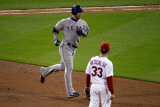 Texas Rangers v St Louis Cardinals  St Louis  MO - Oct 27: Josh Hamilton and Daniel Descalso