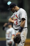 St Louis Cardinals v Milwaukee Brewers - Game Six  Milwaukee  WI - October 16: Albert Pujols