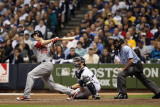 St Louis Cardinals v Milwaukee Brewers - Game Six  Milwaukee  WI - October 16: David Freese