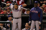 Texas Rangers v St Louis Cardinals  St Louis  MO - Oct 27: Yorvit Torrealba and Ron Washington