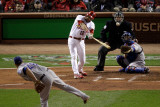 Texas Rangers v St Louis Cardinals  St Louis  MO - Oct 27: Lance Berkman and Colby Lewis