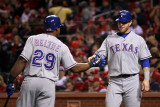 Texas Rangers v St Louis Cardinals  St Louis  MO - Oct 27: Josh Hamilton and Adrian Beltre