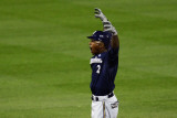 Milwaukee Brewers v St Louis Cardinals - Game Four  St Louis  MO - October 13: Nyjer Morgan