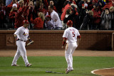 Texas Rangers v St Louis Cardinals  St Louis  MO - Oct 27: Albert Pujols and Yadier Molina