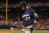 Milwaukee Brewers v St Louis Cardinals - Game Five  St Louis  MO - October 14: Carlos Gomez