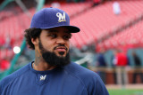 Milwaukee Brewers v St Louis Cardinals - Game Five  St Louis  MO - October 14: Prince Fielder