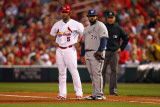 Brewers v St Louis Cardinals - G Three  St Louis  MO - Oct 12: Albert Pujols and Prince Fielder