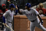 Texas Rangers v St Louis Cardinals  St Louis  MO - Oct 27: Ian Kinsler and Adrian Beltre