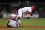 Milwaukee Brewers v Cardinals - G Five  St Louis  MO - Oct 14: Nick Punto and Carlos Gomez