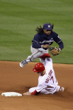 Milwaukee Brewers v Cardinals - G Five  St Louis  MO - Oct 14: Rickie Weeks and David Freese