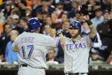 Texas Rangers v Detroit Tigers - Game Five  Detroit  MI - October 13: Nelson Cruz and Mike Napoli