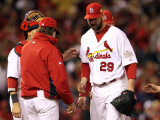 Game 7 - Rangers v Cardinals  St Louis  MO - October 28: Chris Carpenter and Tony La Russa