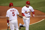 Game 7 - Rangers v Cardinals  St Louis  MO - October 28: Allen Craig and Albert Pujols