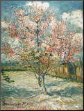 Peach Tree in Bloom at Arles  c1888