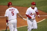 Game 7 - Rangers v Cardinals  St Louis  MO - October 28: Allen Craig and Albert Pujols