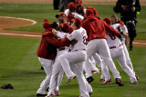 Game 7 - Rangers v Cardinals  St Louis  MO - October 28: Chris Carpenter and Allen Craig
