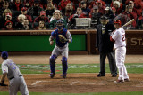 Game 7 - Rangers v Cardinals  St Louis  MO - October 28: David Freese and Scott Feldman
