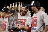 Game 7 - Rangers v Cardinals  St Louis  MO - October 28: Jason Motte and Lance Berkman