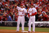 Game 7 - Rangers v Cardinals  St Louis  MO - October 28: Yadier Molina and Dave McKay