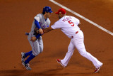 Game 7 - Rangers v Cardinals  St Louis  MO - October 28: Albert Pujols and Ian Kinsler