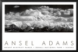 Mt McKinley Range  Clouds  Denali National Park  Alaska  1948