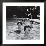 Paul McCartney  George Harrison  John Lennon and Ringo Starr Taking a Dip in a Swimming Pool
