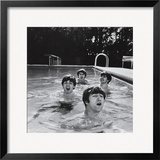 Paul McCartney  George Harrison  John Lennon and Ringo Starr Taking a Dip in a Swimming Pool
