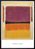 Untitled (Violet  Black  Orange  Yellow on White and Red)  1949