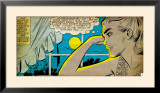 Marvel Comics Retro: Love Comic Panel  Alone at Window under Moonlight (aged)
